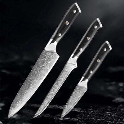 "Akarui" Collection - Premium Japanese Damascus Knives