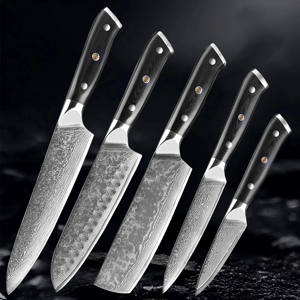"Akarui" Collection - Premium Japanese Damascus Knives