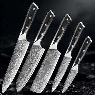 "Akarui" Collection - Premium Japanese Damascus Knives