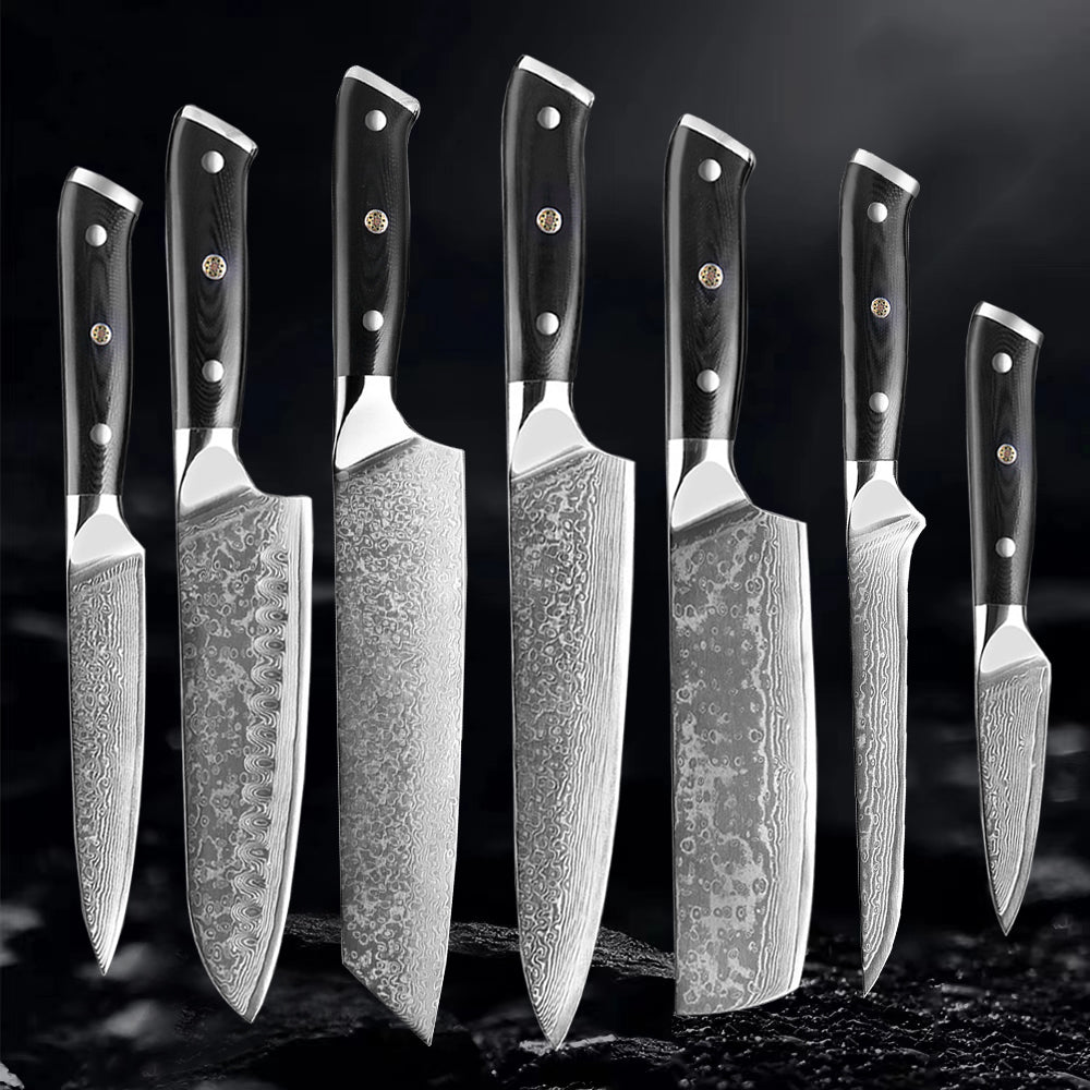 "Akarui" Collection - Premium Japanese Damascus Knives
