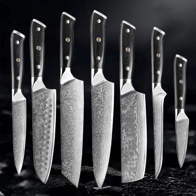 "Akarui" Collection - Premium Japanese Damascus Knives