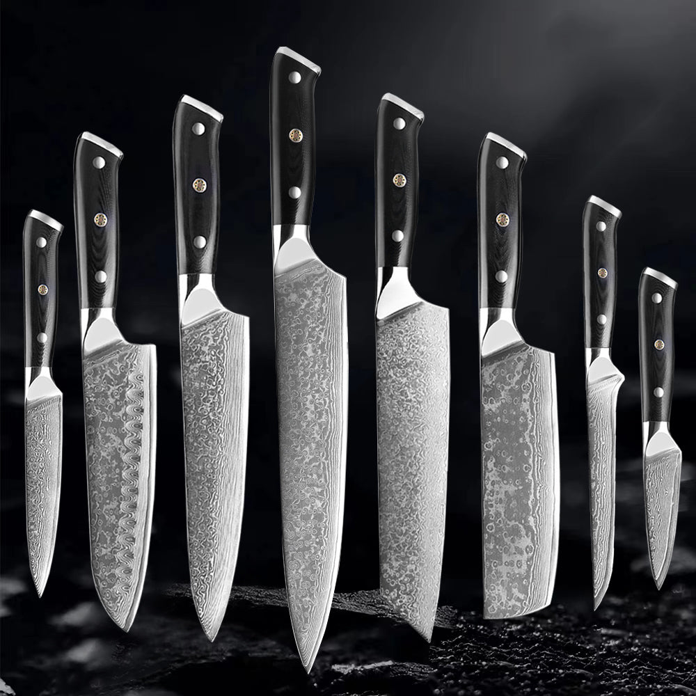 "Akarui" Collection - Premium Japanese Damascus Knives