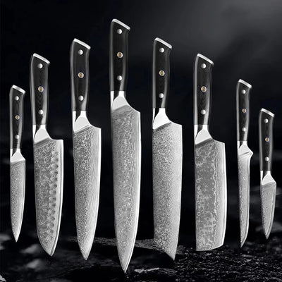 "Akarui" Collection - Premium Japanese Damascus Knives