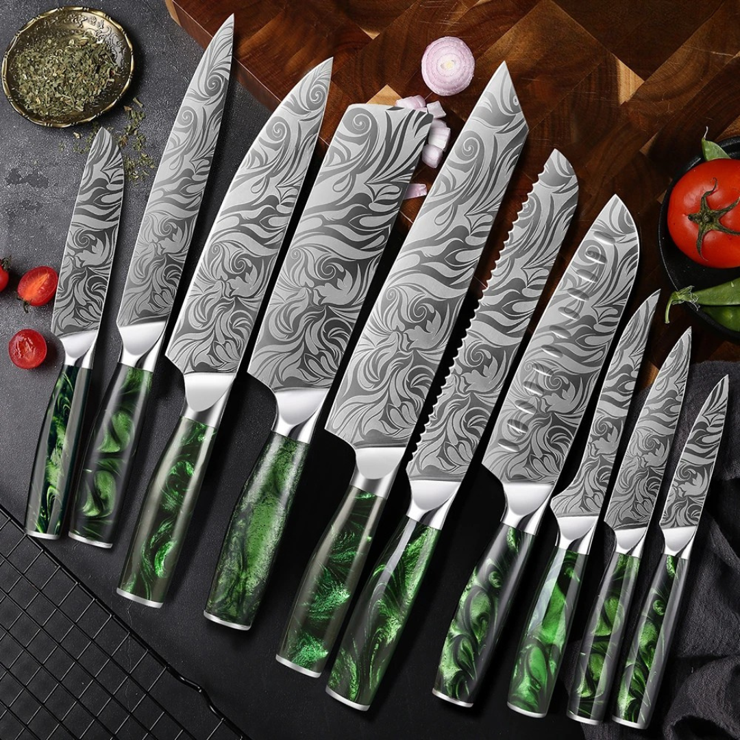"Raijin" Collection - Premium Stainless Steel Chef Knife Set