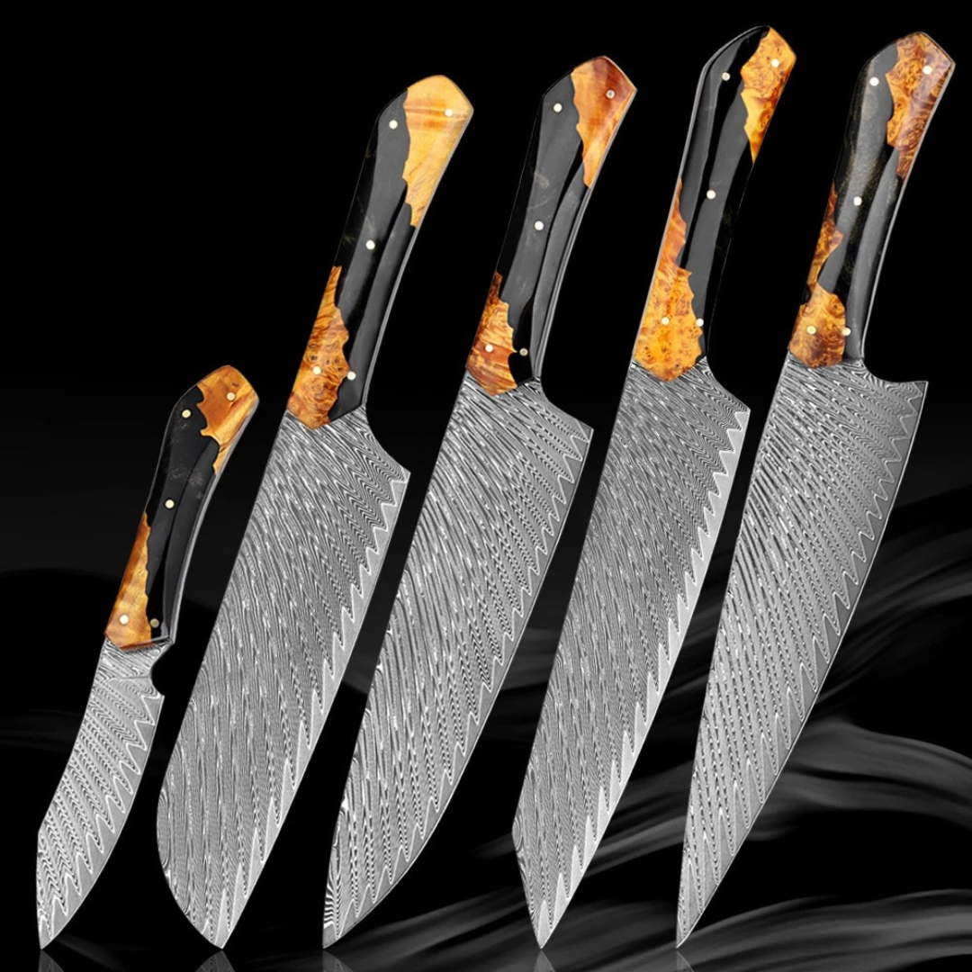 "Kuroyama" Collection – Premium Japanese Damascus Knives