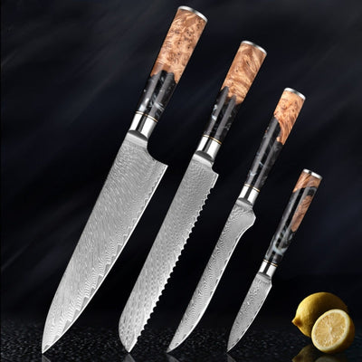 "Hoshinori" Collection - Premium Japanese Damascus Steel Knife Set