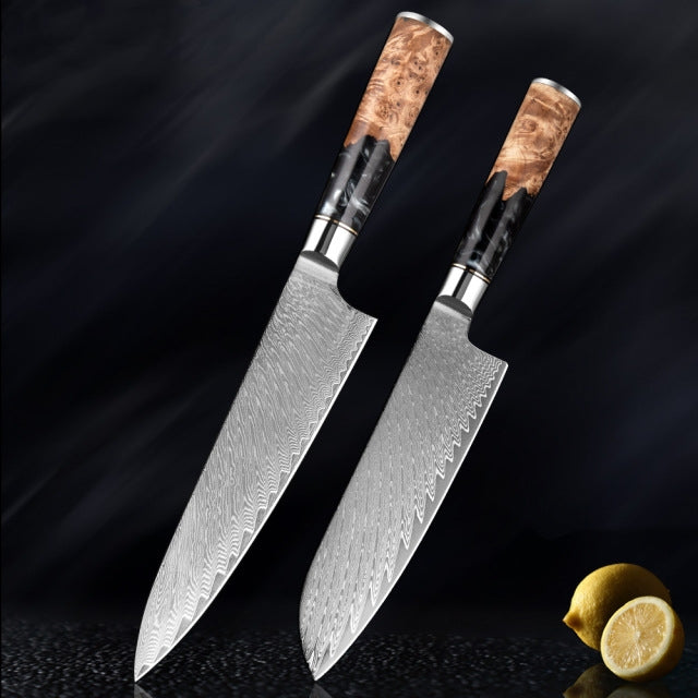 "Hoshinori" Collection - Premium Japanese Damascus Steel Knife Set