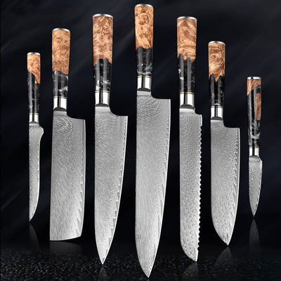 "Hoshinori" Collection - Premium Japanese Damascus Steel Knife Set