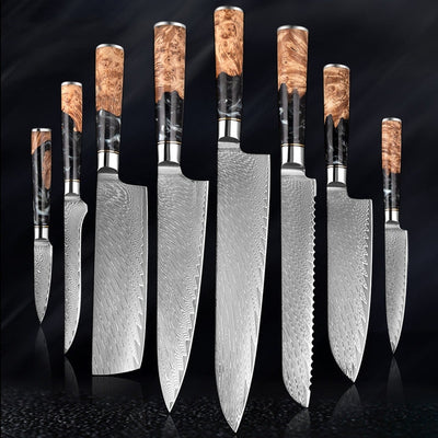 "Hoshinori" Collection - Premium Japanese Damascus Steel Knife Set