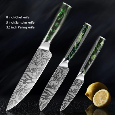 "Raijin" Collection - Premium Stainless Steel Chef Knife Set