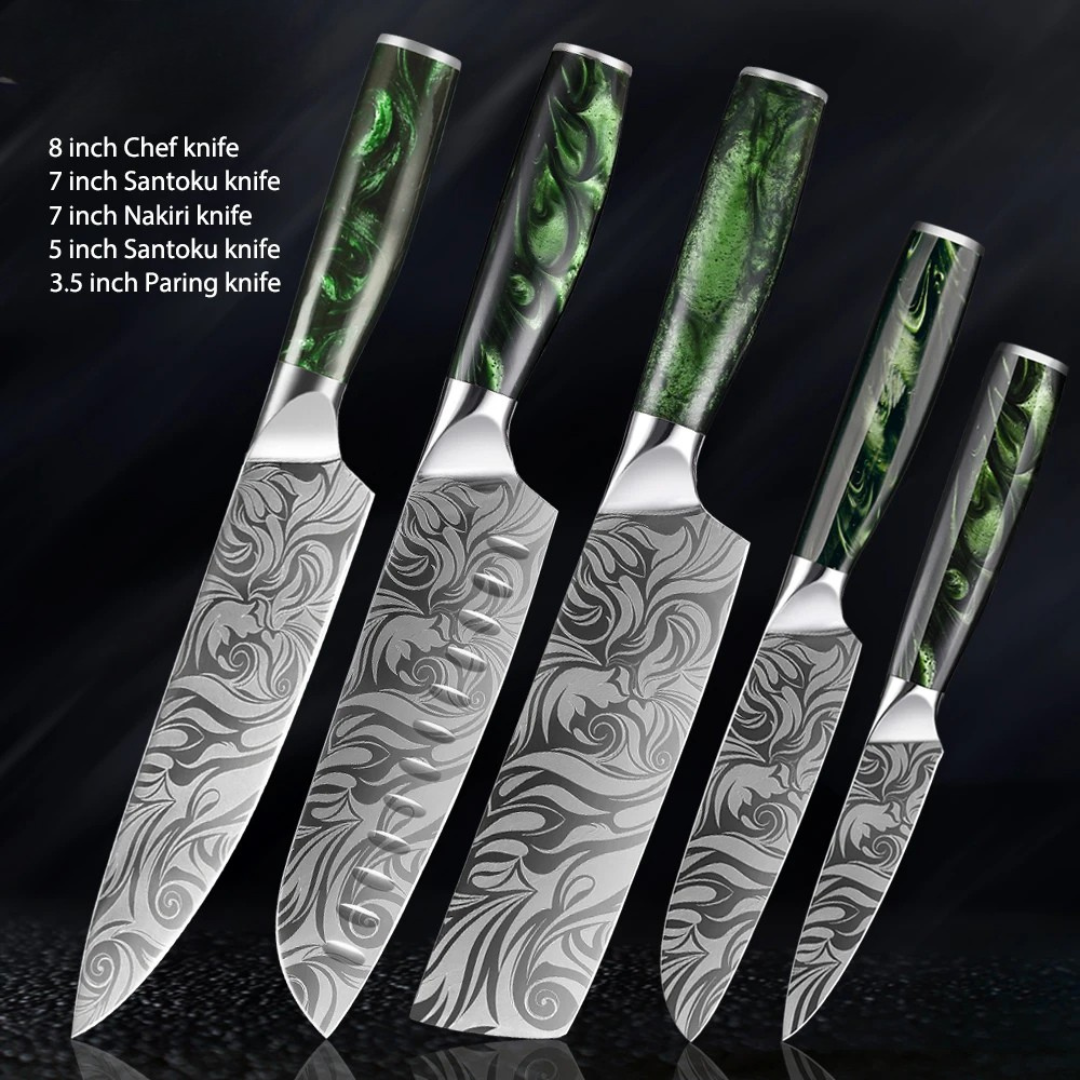 "Raijin" Collection - Premium Stainless Steel Chef Knife Set