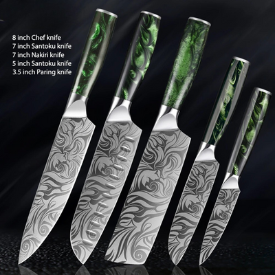 "Raijin" Collection - Premium Stainless Steel Chef Knife Set