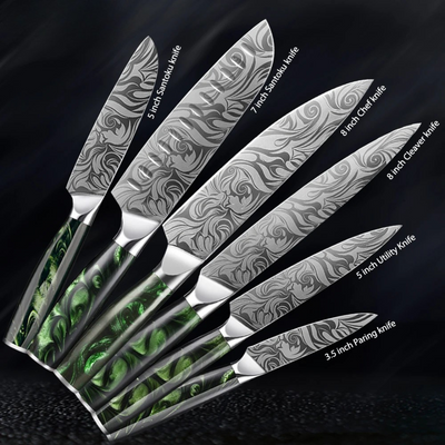 "Raijin" Collection - Premium Stainless Steel Chef Knife Set
