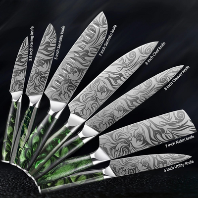 "Raijin" Collection - Premium Stainless Steel Chef Knife Set