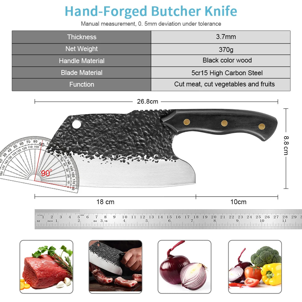 “Guren” Collection – Premium High Carbon Steel 7' Butcher Knife