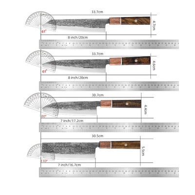 "Kiyoshi" Collection - Premium High Carbon Steel Knife Set