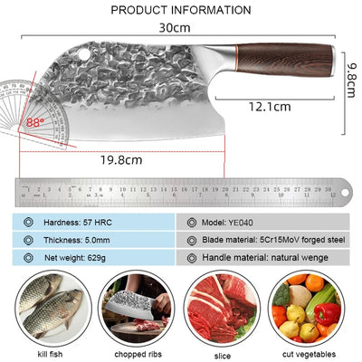 “Kibaku” Collection – Premium High Carbon Steel 8' Kitchen Knife
