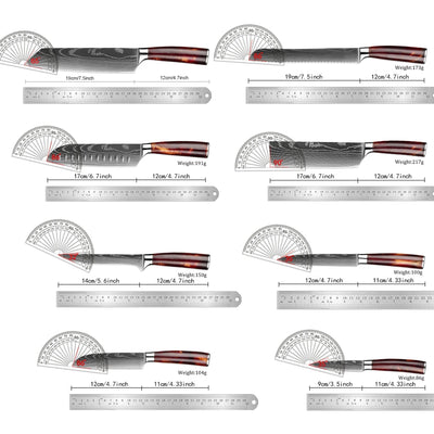 "Arashi" Collection - Premium Stainless Steel Chef Knives