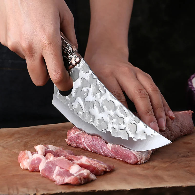“Gekko” Collection – Premium High Carbon Steel 6' Butcher Knife