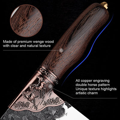 “Raiketsu” Collection - Premium High Carbon Steel 8' Kitchen Knife