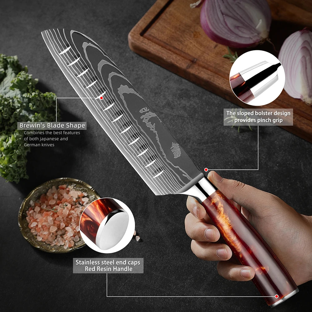 "Arashi" Collection - Premium Stainless Steel Chef Knives