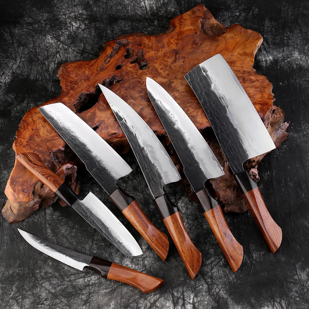 "Takahiro" Collection - Premium High Carbon Steel Chef Knife Set