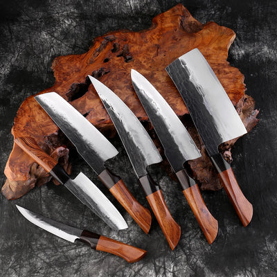 "Takahiro" Collection - Premium High Carbon Steel Chef Knife Set