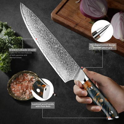 “Shinku” Collection - Premium High Carbon Steel 8' Chef Knife
