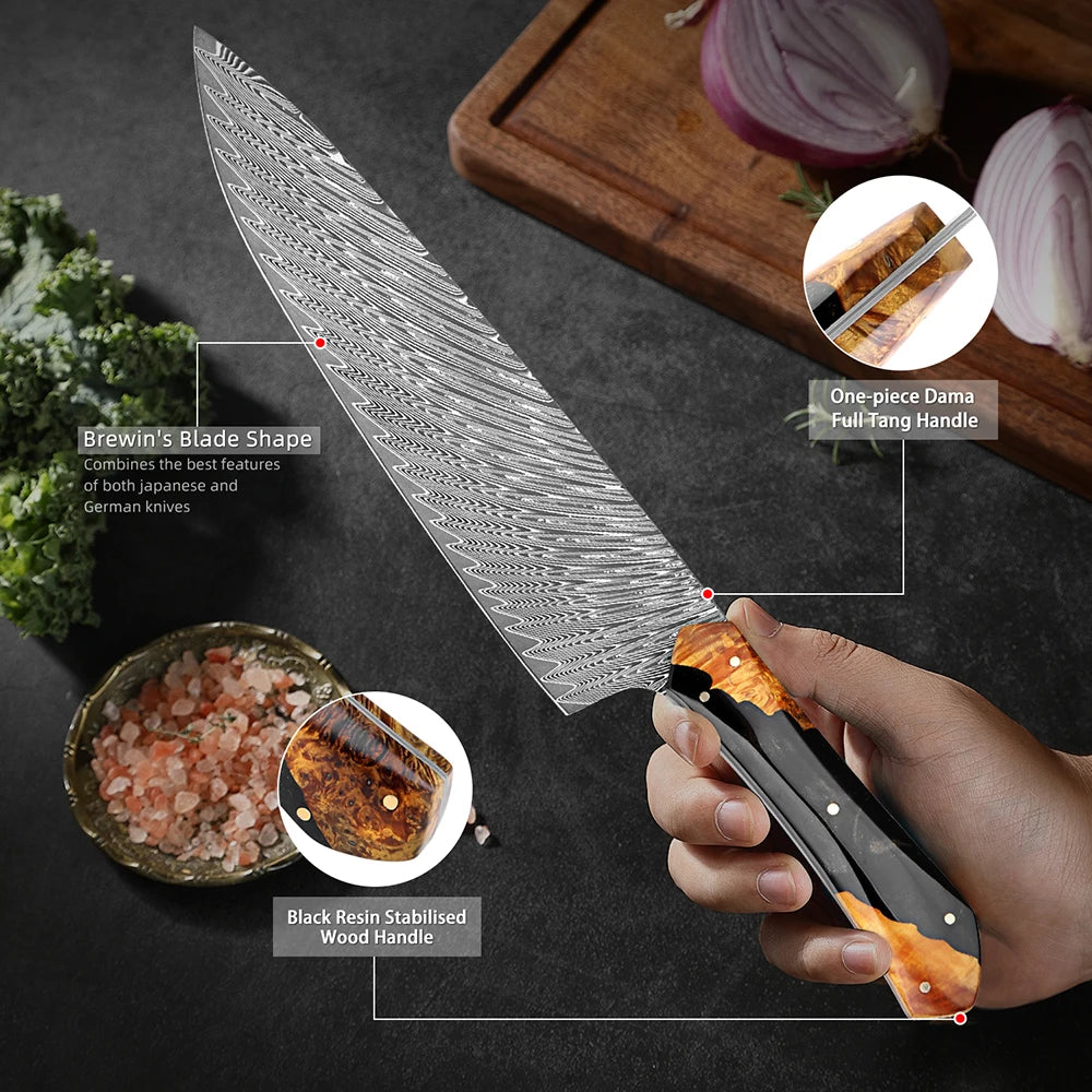 "Kuroyama" Collection – Premium Japanese Damascus Knives