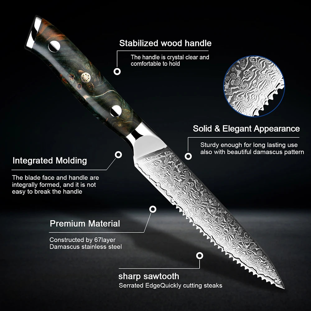 "Ishin" Collection - Premium 5' Steak Knife