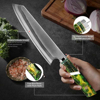 "Haru" Collection - Premium High Carbon Steel 8' Kiritsuke Knife