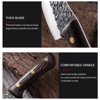 “Kibamaru” Collection - Premium High Carbon Steel 6' Butcher Knife