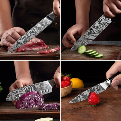"Raijin" Collection - Premium Stainless Steel Chef Knife Set