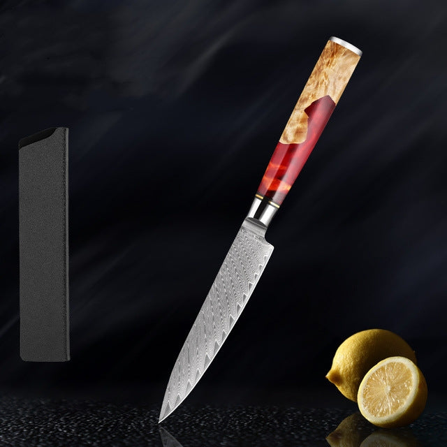 “Kurenai” Collection - Premium Japanese Damascus Knives